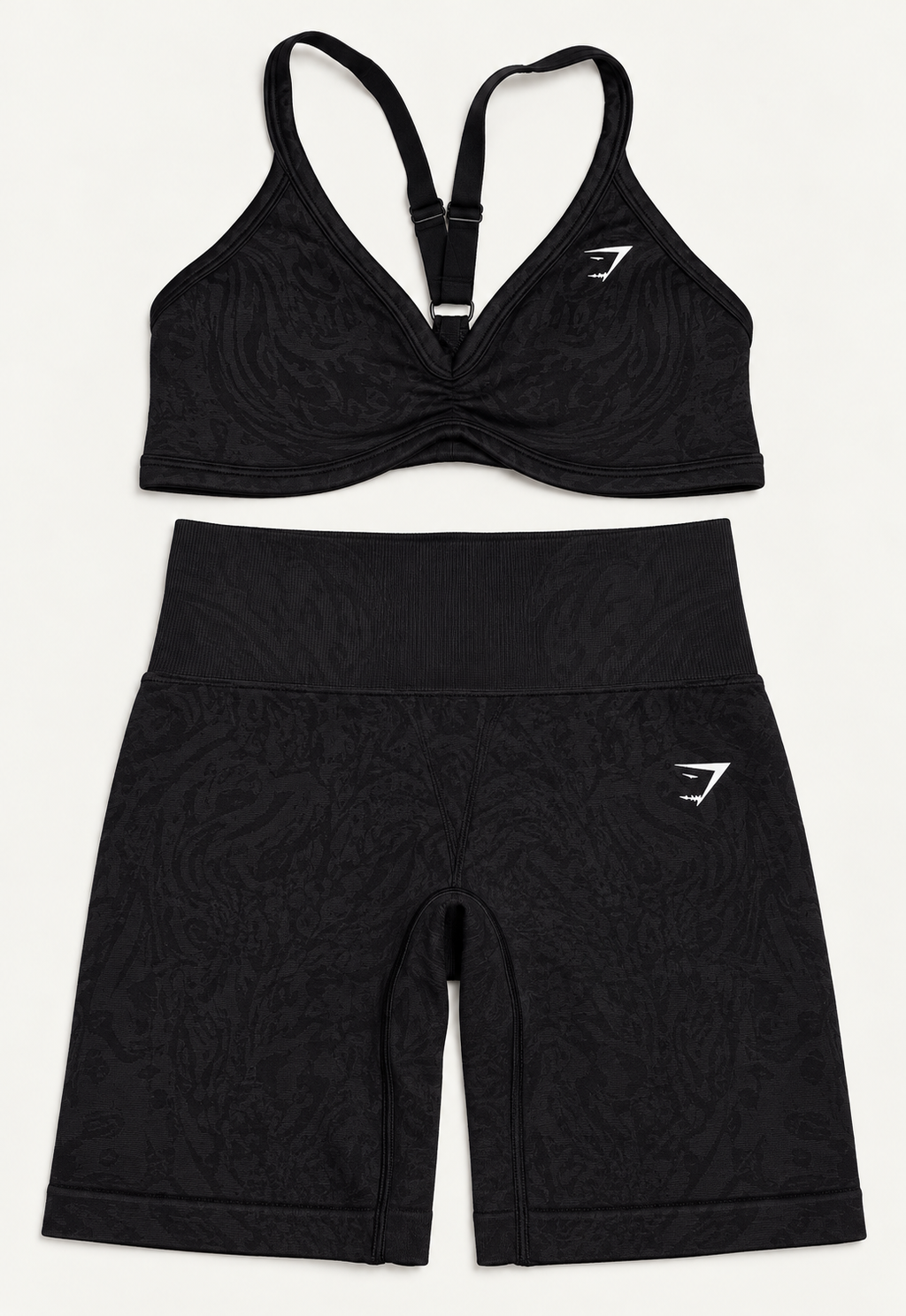 Set Gymshark animal Black- Top+leggings
