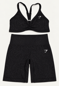 Set Gymshark animal Black- Top+leggings