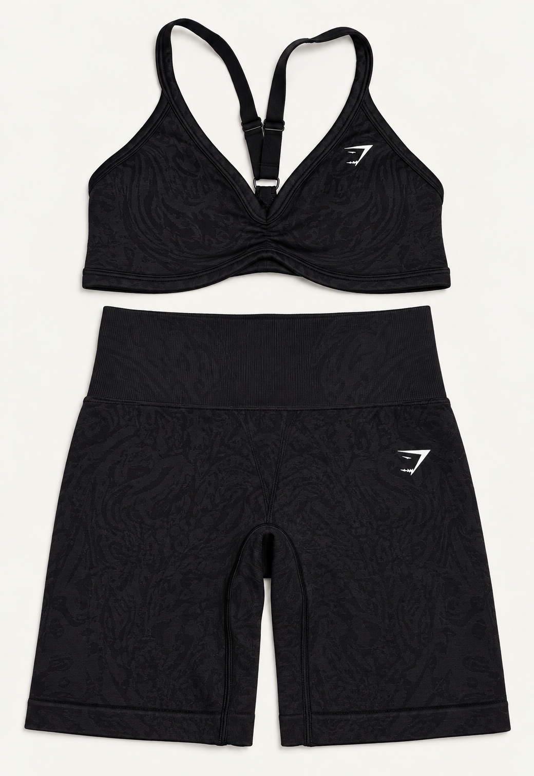 Set Gymshark animal Black- Top+leggings