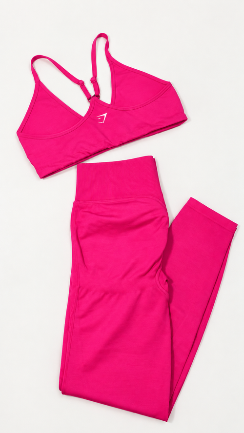 Set Gymshark Seamless - Pink